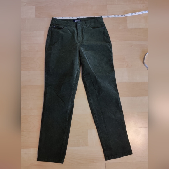 Chadwicks corduroy pants/jeans size 8P in a dark green color - Picture 1 of 11